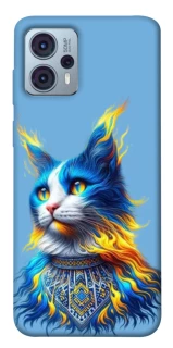 Чохол на Motorola Moto G23 Кіт патріот фото 1 Чохол на Motorola Moto G23 Кіт патріот фото 1 з 1