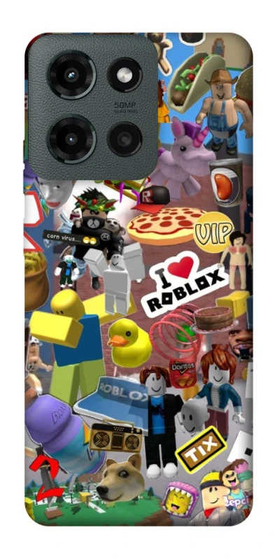 Чехол на Motorola Moto G Power (2025) Roblox collage ver.5 фото 1 из 1