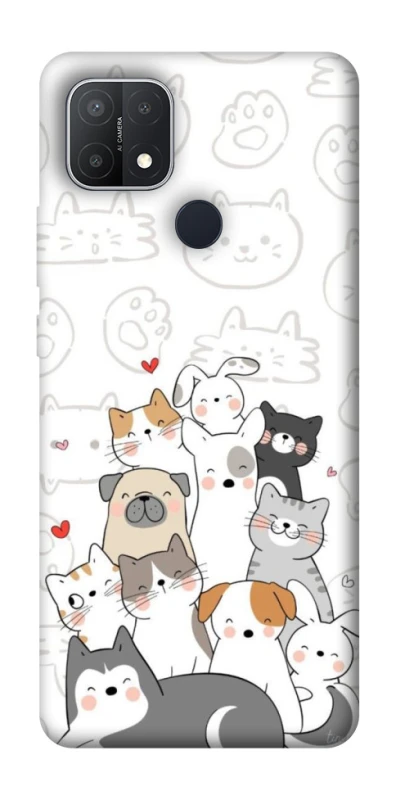 Чохол на Oppo A15s / A15 Funny Pets фото 1 з 1