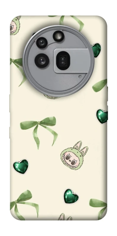 Чехол на Nothing Phone (3a) Pro Labubu Green Heart фото 1 из 1