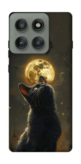 Чохол на Motorola Edge 60 Pro Кіт під місяцем v2 фото 1 з 1