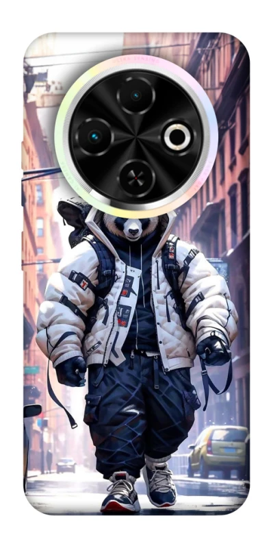 Чехол на TECNO Spark 30C Панда курьер фото 1 из 1