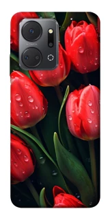 Чохол на Huawei Honor X7a Червоні тюльпани фото 1 з 1