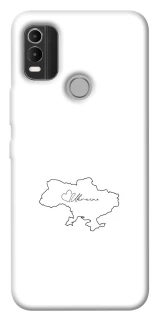 Чохол на Nokia C21 Plus Ukraine map фото 1 з 1