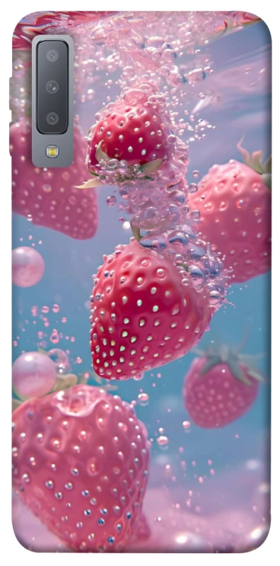 Чохол на Samsung A750 Galaxy A7 (2018) Полуниця в воді фото 1 з 1