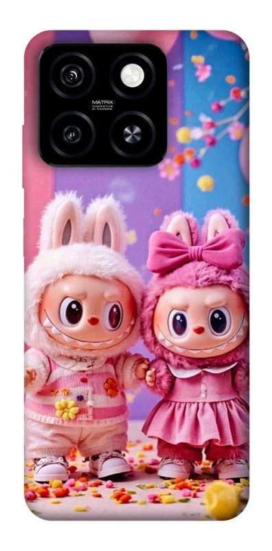 Чохол на ZTE Blade A55 4G Labubu twins ver.2 фото 1 з 1