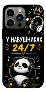 Чехол на Apple iPhone 13 Pro (6.1") У навушниках 24/7 фото 1 из 1
