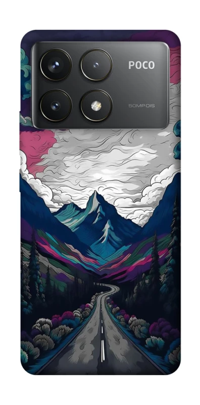 Чохол на Xiaomi Poco F6 Pro Намальовані гори фото 1 з 1
