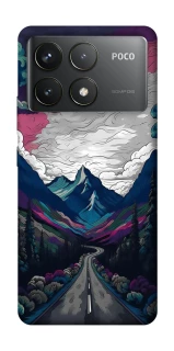 Чохол на Xiaomi Poco F6 Pro Намальовані гори фото 1 з 1