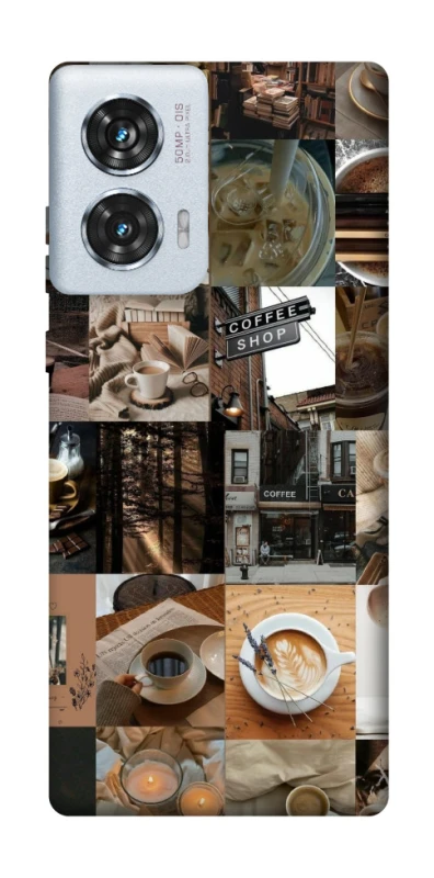 Чохол на Motorola Edge 50 Fusion Coffee collage ver.3 фото 1 з 1