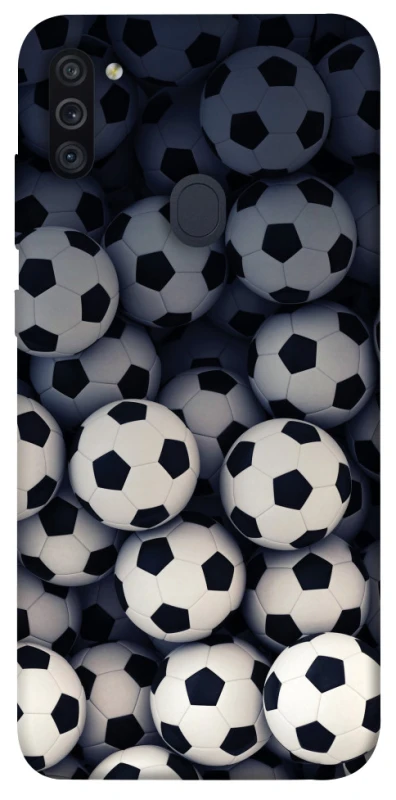 Чохол на Samsung Galaxy M11 Футбольні м'ячи фото 1 з 1