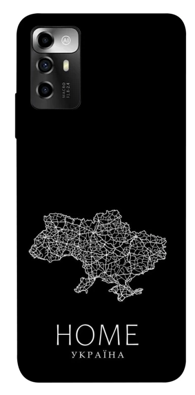 Чохол на ZTE Blade V40 Vita Ukraine black map фото 1 з 1