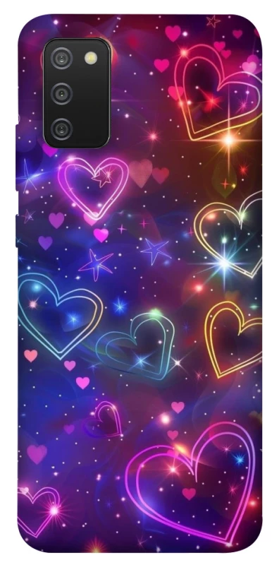 Чохол на Samsung Galaxy A02s Drawn hearts фото 1 з 1
