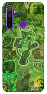 Чехол на Realme 5 Dandysworld tv green theme фото 1 из 1