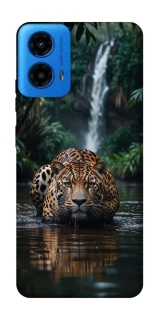 Чохол на Motorola Moto G45 Leopard in water фото 1 з 1