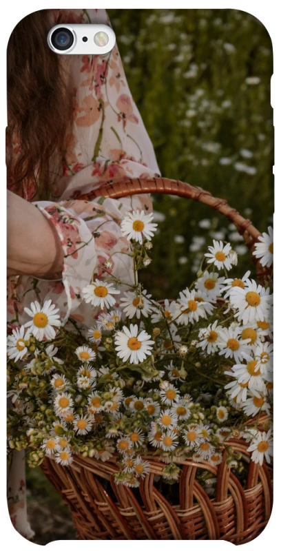 Чехол на Apple iPhone 6/6s (4.7") Девушка и ромашки фото 1 из 1