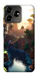 Чехол на ZTE Blade V50 Design 4G Minecraft sunset фото 1 из 1