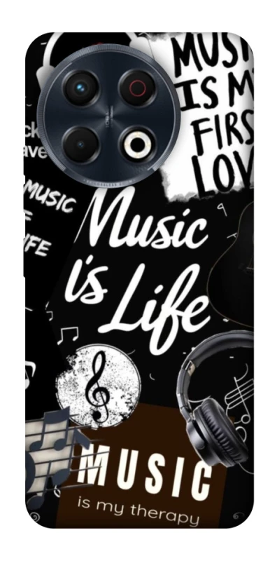 Чохол на TECNO Spark 30 Pro (KL7) Music is Life фото 1 з 1
