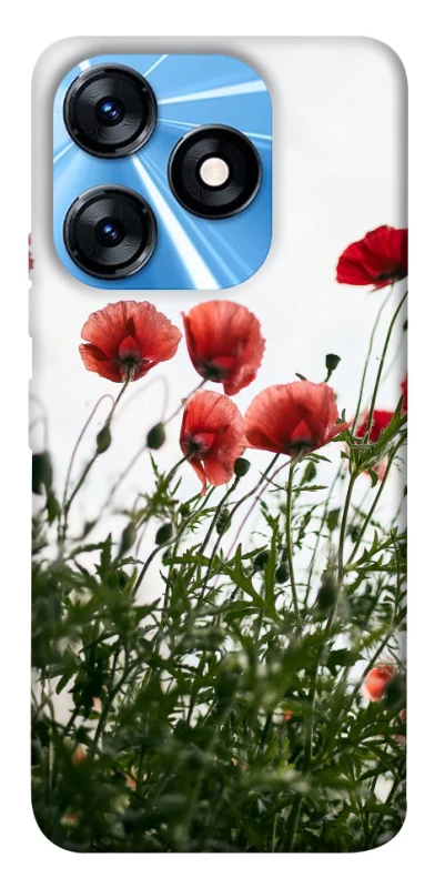 Чохол на TECNO Spark 10 Поле маків фото 1 з 1