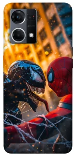 Чохол на Oppo Reno 7 4G Venom vs Spiderman фото 1 з 1
