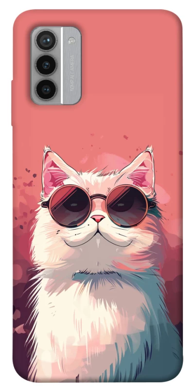 Чехол на Nokia G42 Сat with glasses фото 1 из 1