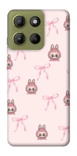 Чехол на Motorola Moto G15 4G Pink bows and Labubus фото 1 из 1