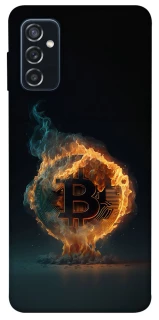 Чехол на Samsung Galaxy M52 Fire Bitcoin фото 1 из 1