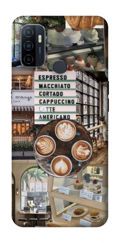 Чохол на Oppo A53 / A32 / A33 Coffee collage ver.5 фото 1 з 1