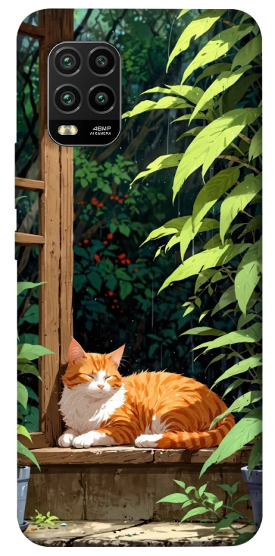 Чехол на Xiaomi Mi 10 Lite red cat фото 1 из 1