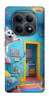 Чехол на Xiaomi Redmi Note 15 4G/5G (EU) crazy cat фото 1 из 1