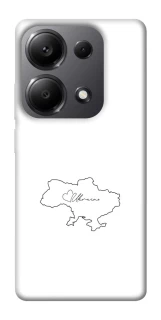 Чехол на Xiaomi Redmi Note 13 Pro 4G Ukraine map фото 1 из 1