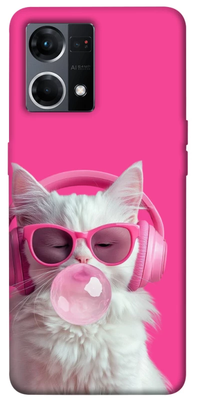 Чохол на Oppo Reno 7 4G Pink kitty фото 1 з 1