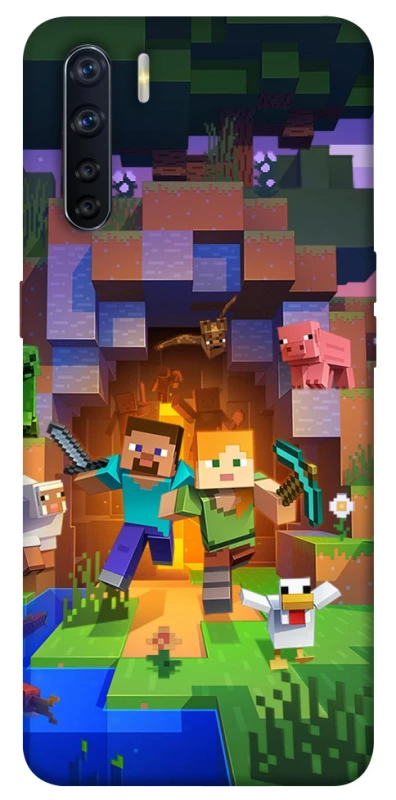 Чехол на Oppo A91 Minecraft game фото 1 из 1