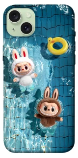 Чохол на Apple iPhone 15 Plus (6.7") Labubu in the pool фото 1 з 1