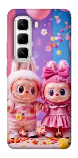 Чехол на Infinix Hot 50 Pro Labubu twins ver.2 фото 1 из 1