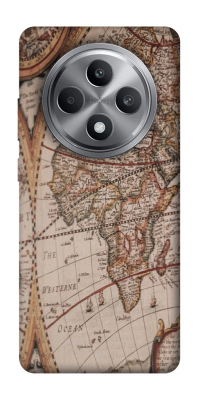 Чехол на Oppo Reno 12 F 4G Карта путешествий фото 1 из 1