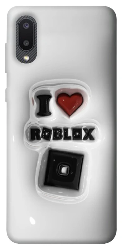 Чохол на Samsung Galaxy A02 I love Roblox фото 1 з 1