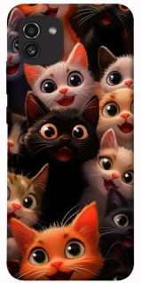 Чохол на Samsung Galaxy A03 happy cats фото 1 з 1