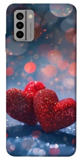 Чохол на Nokia G22 Red hearts фото 1 з 1