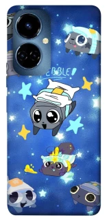 Чехол на TECNO Camon 19 Pebble kitten stars фото 1 из 1