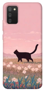 Чохол на Samsung Galaxy A02s cat on a field фото 1 з 1