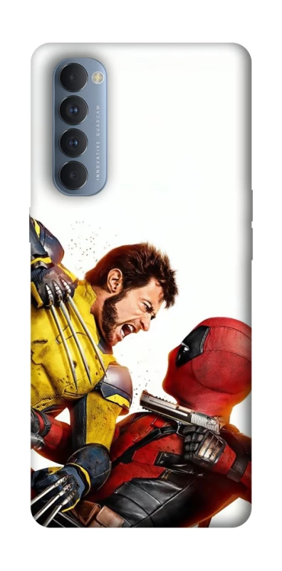 Чехол на Oppo Reno 4 Pro Deadpool and Wolverine фото 1 из 1