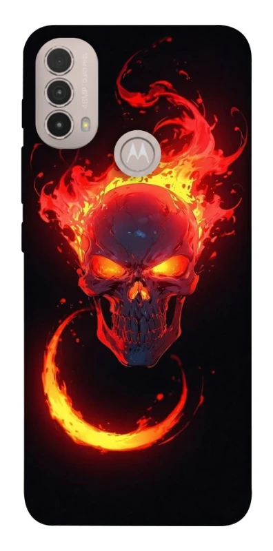 Чохол на Motorola Moto E40 Blood Skull фото 1 з 1