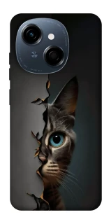 Чехол на TECNO Spark Go 1 Кот-подглядыватель v2 фото 1 из 1