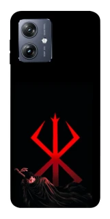 Чохол на Motorola Moto G54 Berserk Red Logo фото 1 Чохол на Motorola Moto G54 Berserk Red Logo фото 1 з 1