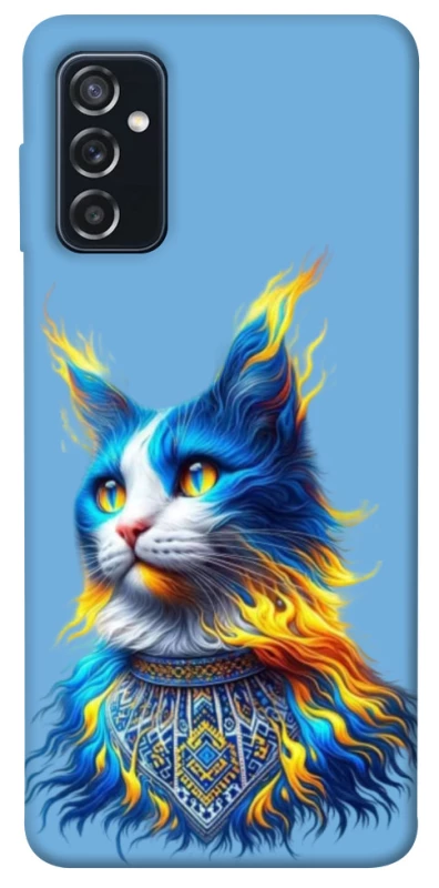 Чохол на Samsung Galaxy M52 Кіт патріот фото 1 з 1