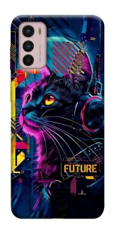 Чохол на Motorola Moto G42 Cyber Cat v2 фото 1 з 1