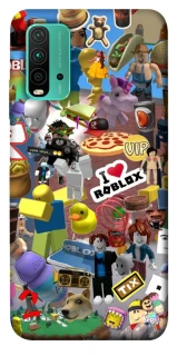 Чехол на Xiaomi Redmi Note 9 4G / Redmi 9 Power Roblox collage ver.5 фото 1 из 1