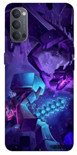 Чехол на Oppo Reno 4 Minecraft dragon фото 1 из 1
