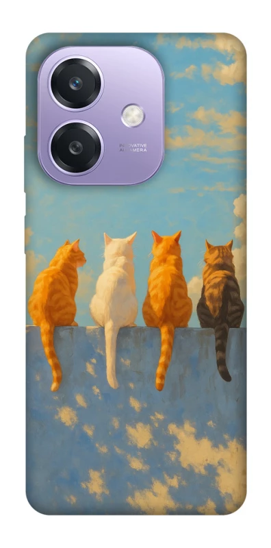 Чохол на Oppo A3 4G cats on wall фото 1 з 1